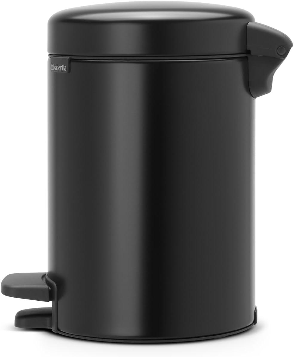 Poubelle Brabantia 3L Noir - Fermeture Silencieuse