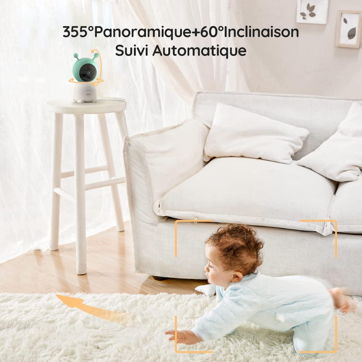 Babyphone Caméra BOIFUN 2K - Surveillance Bébé