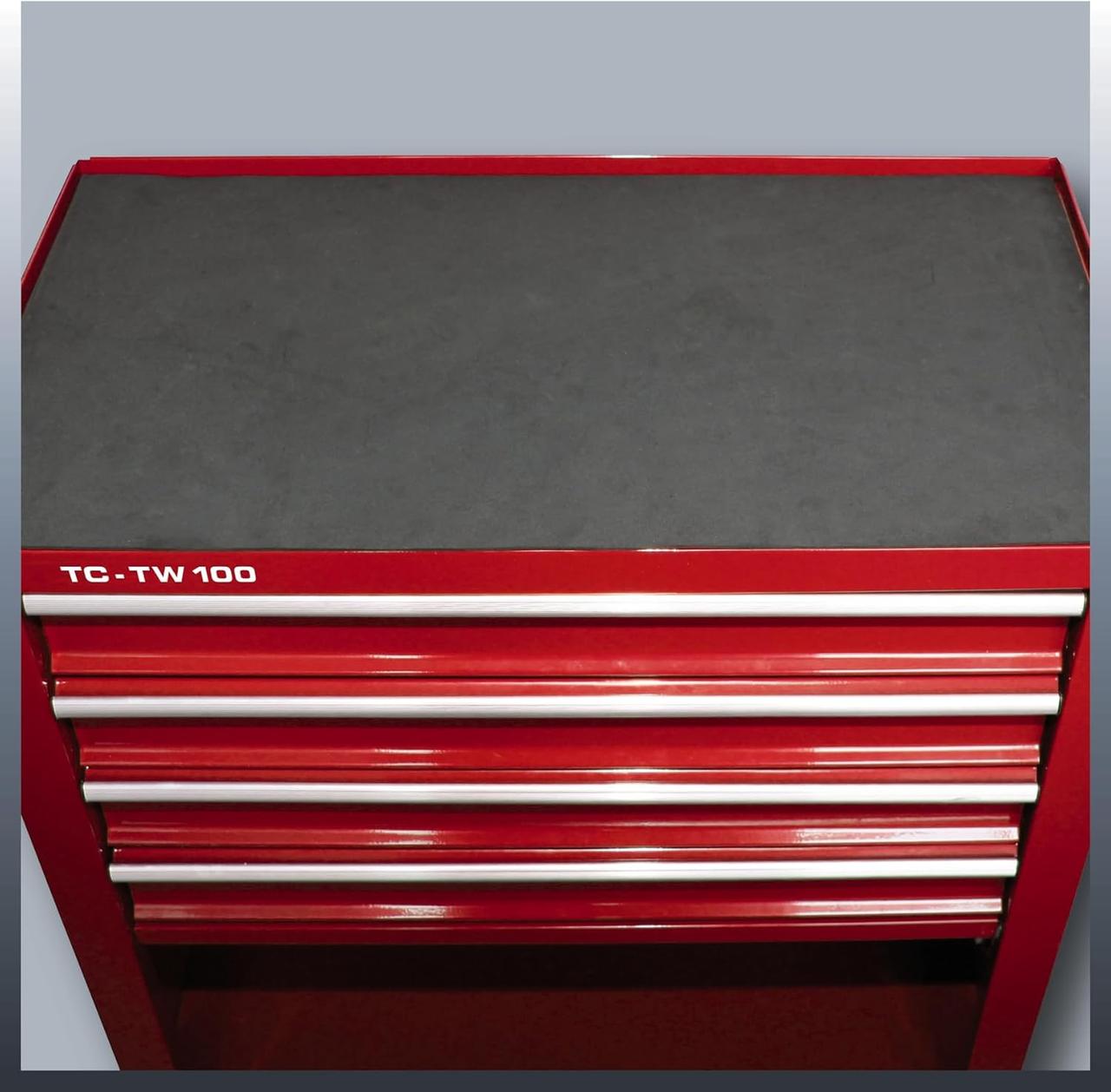 Chariot d'Atelier Einhell TC-TW 100 - 75kg, 4 Tiroirs, Roulettes