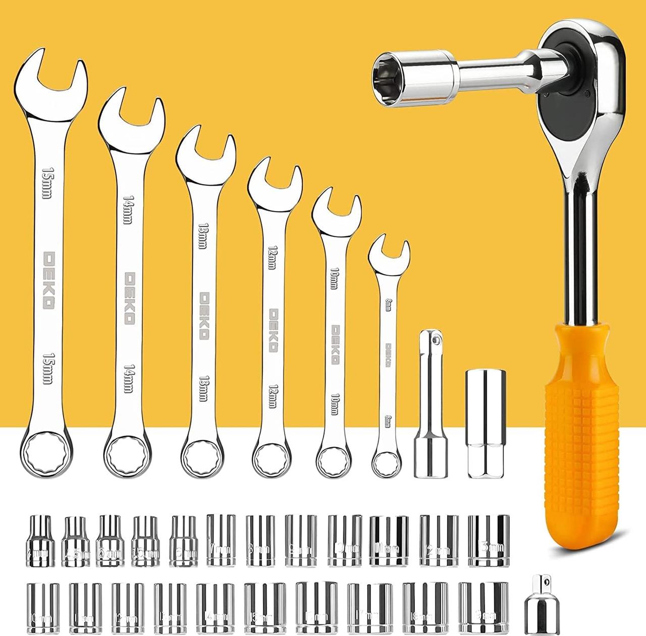Coffret Outils DEKO 228 Pièces - Boîte à Outils Complète
