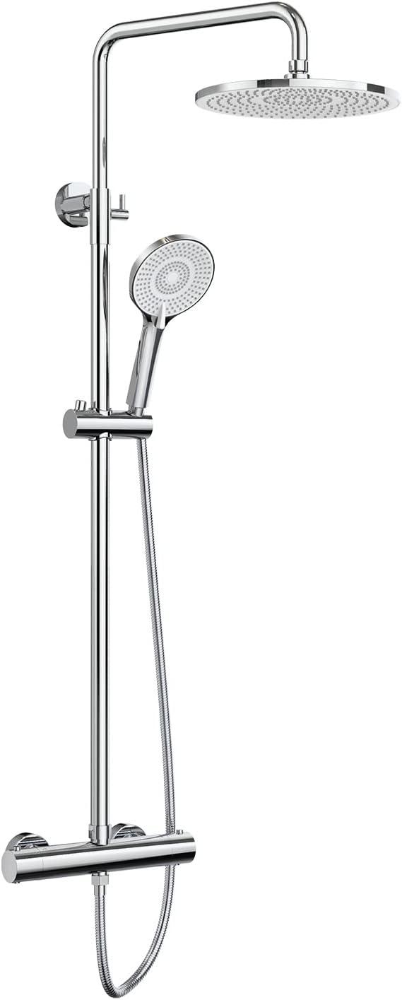 Colonne de Douche Thermostatique Rainsworth - 25cm, Haute Pression