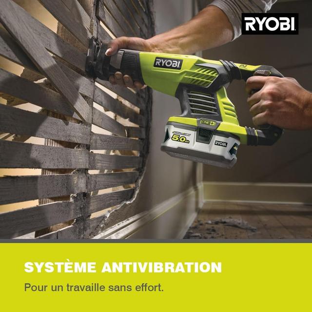 Scie Sabre Ryobi 18V ONE+ - RRS1801M - Coupe Précise et Puissante