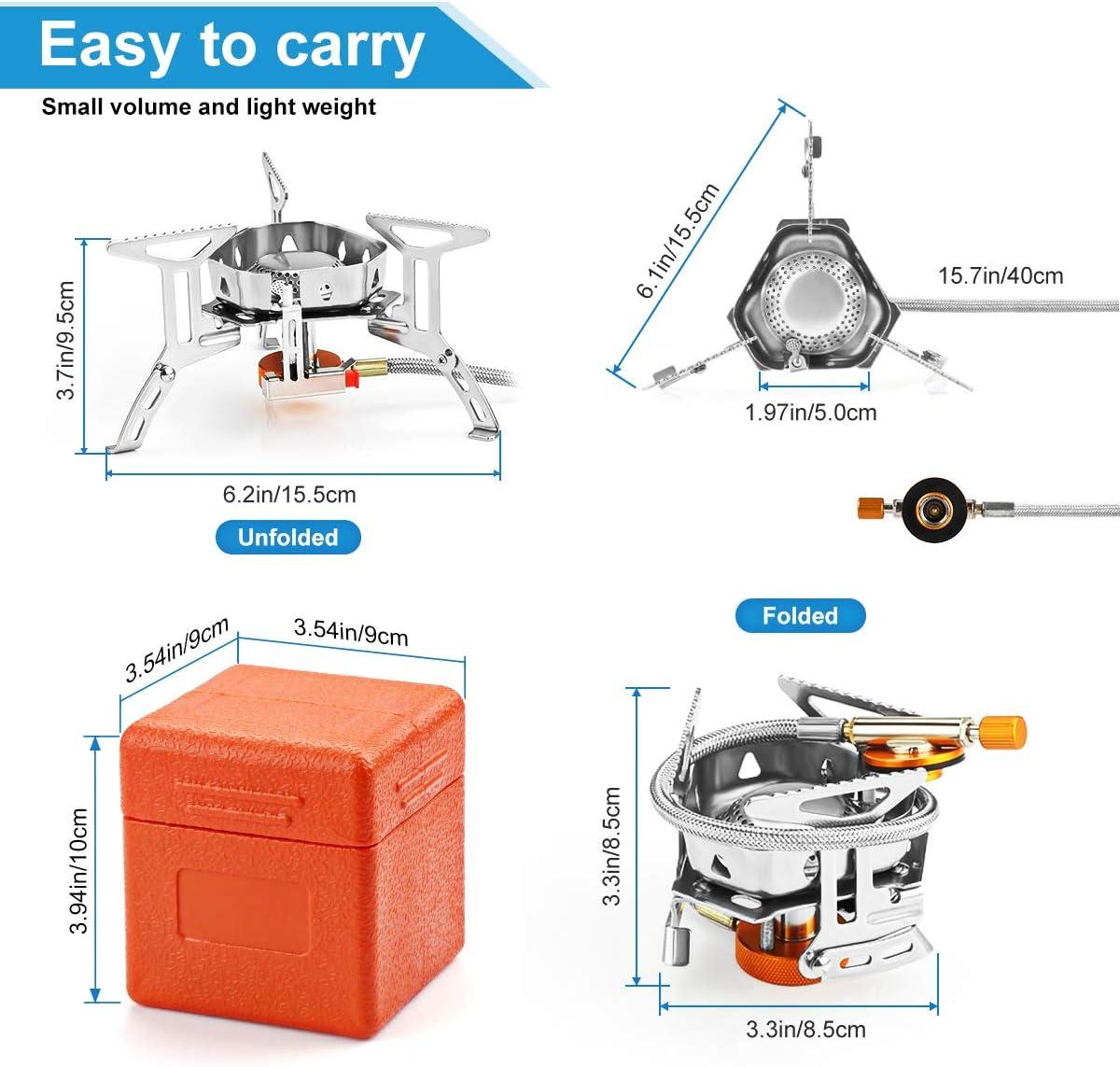 Réchaud Camping 3500W Awroutdoor - Pliable et Anti-Vent