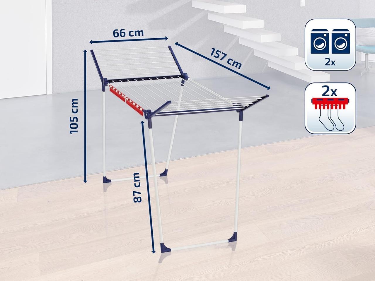 Leifheit Pegasus 180 Solid - Séchoir à Linge Extensible