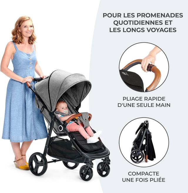 Poussette Canne Kinderkraft GRANDE PLUS