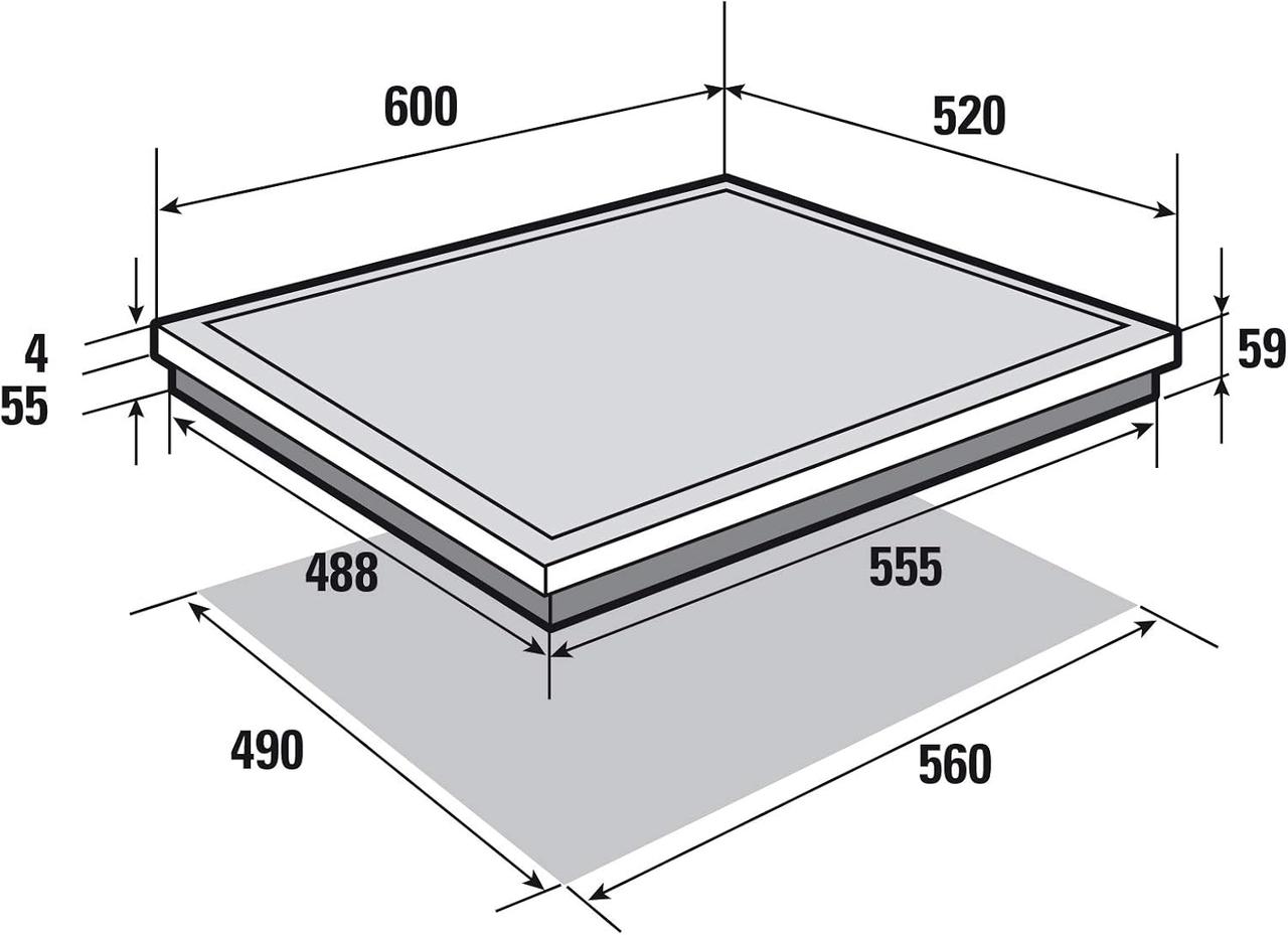 Sauter - SPI4360B - Plaque Induction - Table de Cuisson Encastrable - Noir - 3 Foyers - 7200W