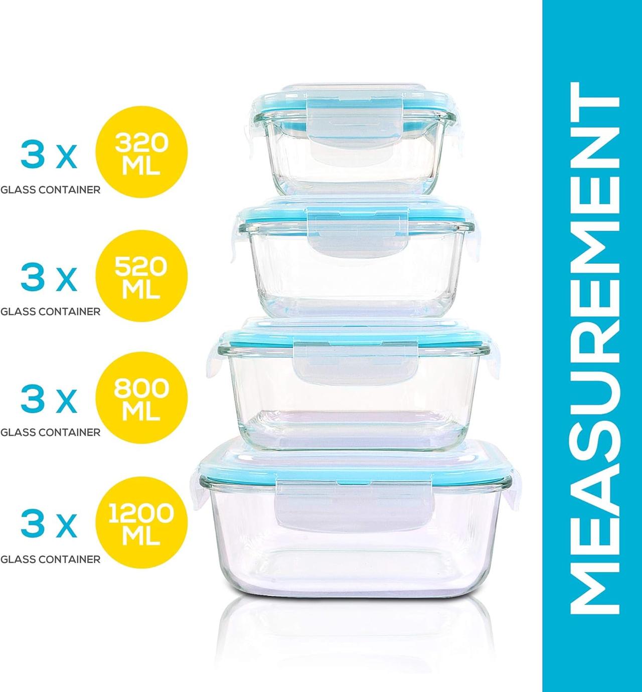 KICHLY Boîtes Alimentaires Verre