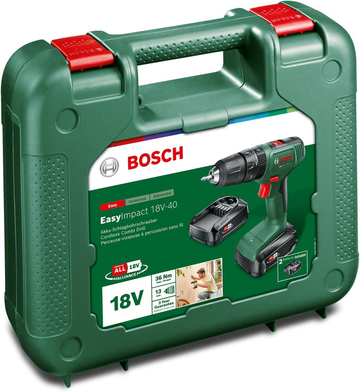 Bosch Perceuse-Visseuse à Percussion sans fil EasyImpact 18V-40