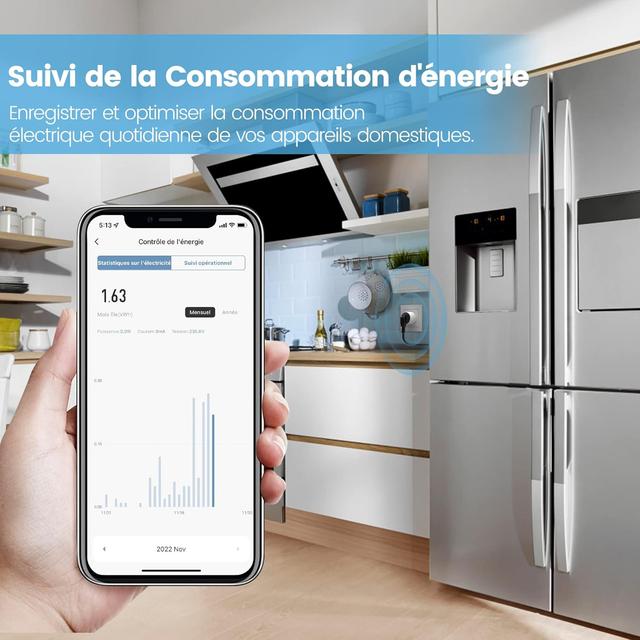 Prise Connectée WiFi EIGHTREE - Pack 4