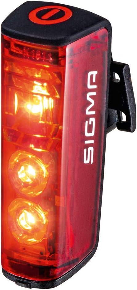 Sigma - Blaze Éclairage LED pour vélo, Phares arrière avec feu Stop Rechargeable