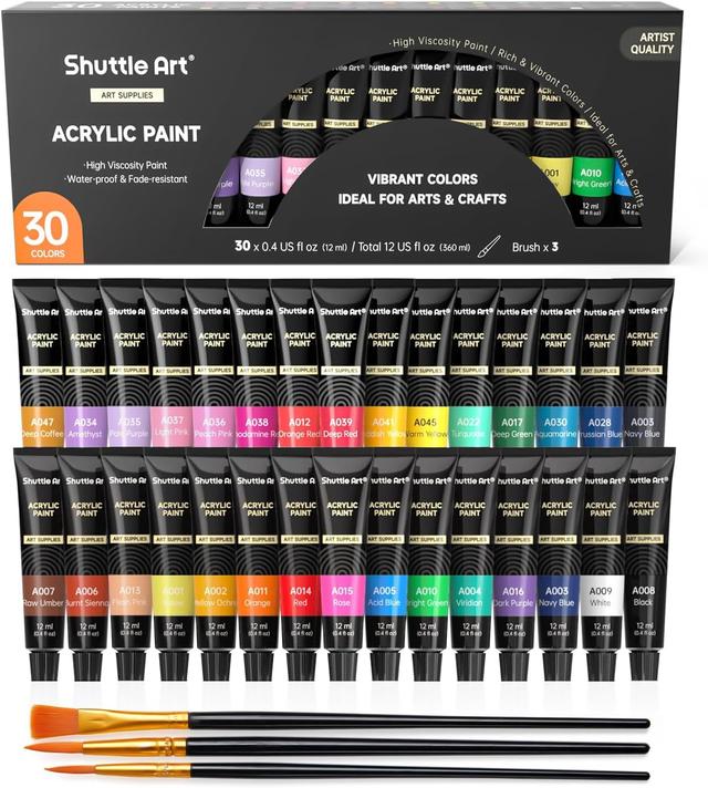 Kit Peinture Acrylique Shuttle Art - 30 Couleurs