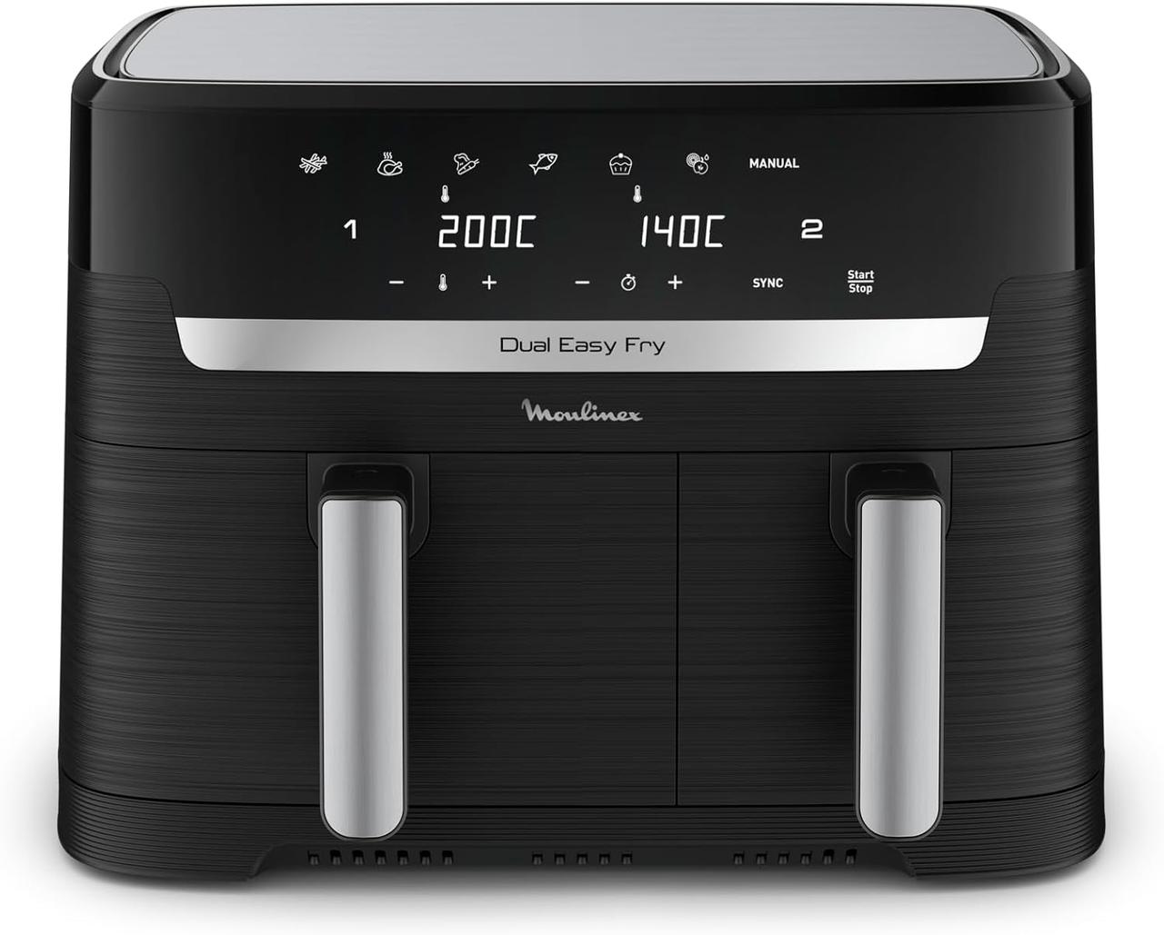 Moulinex Easy Fry Dual - Friteuse Air 8,3L