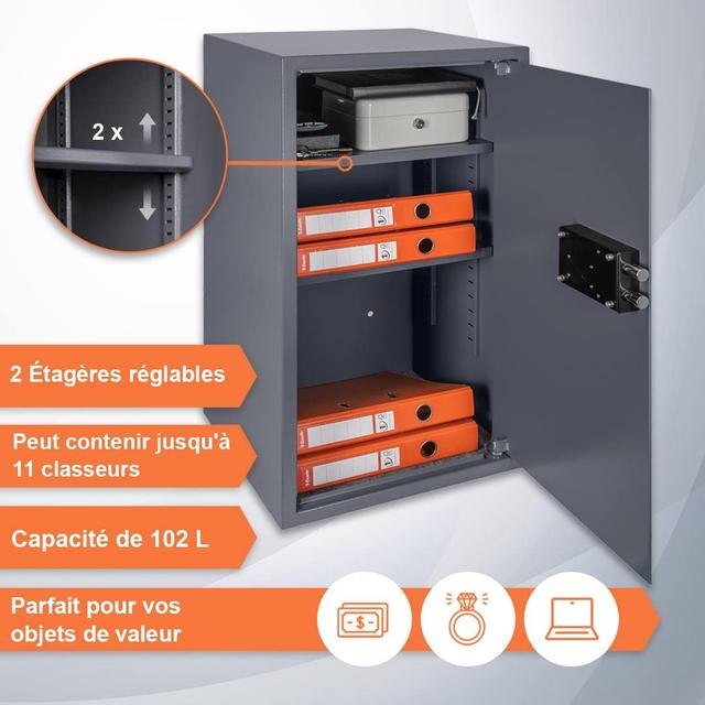 Coffre-Fort Brihard XXL à Clé - Sécurité Maximale