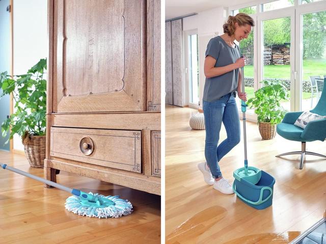 Leifheit Clean Twist Disc Mop Ergo: Balai Serpillère Essoreur