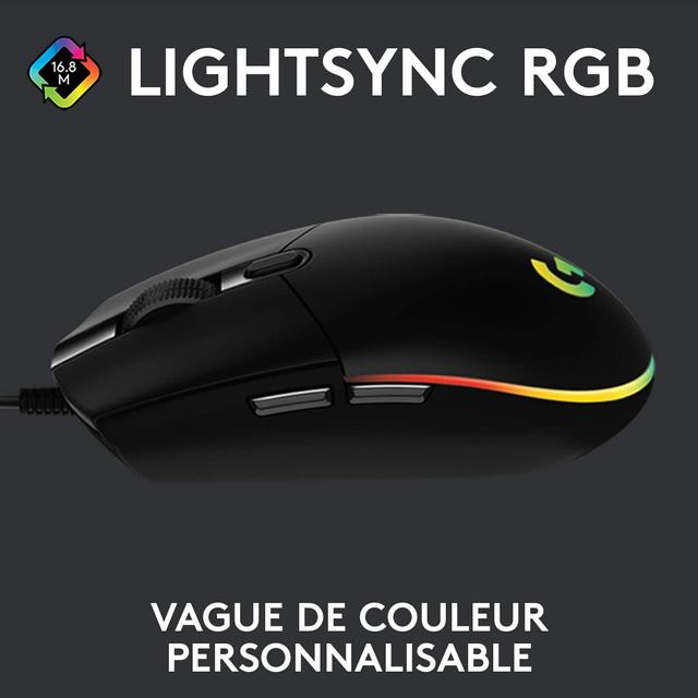 Souris Gaming Logitech G203 LIGHTSYNC - 8000 DPI