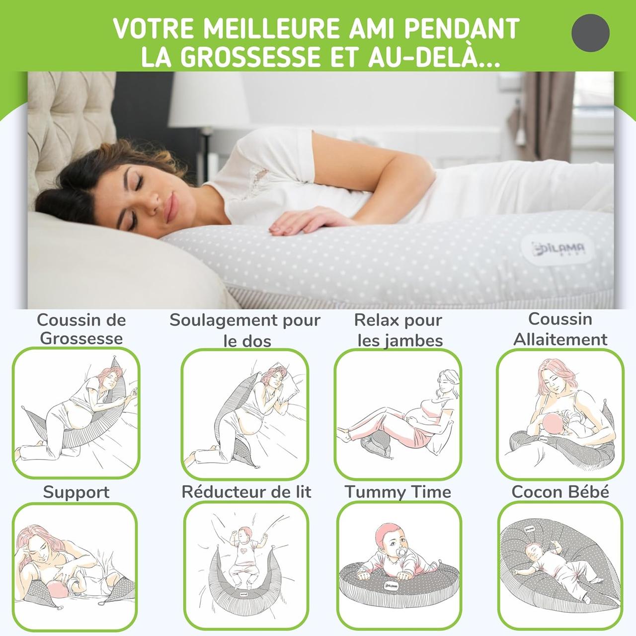 Coussin Grossesse Dilamababy: Confort Optimal
