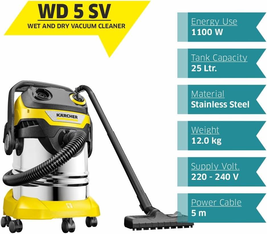 Aspirateur Kärcher WD 5 S - Puissance et Efficacité