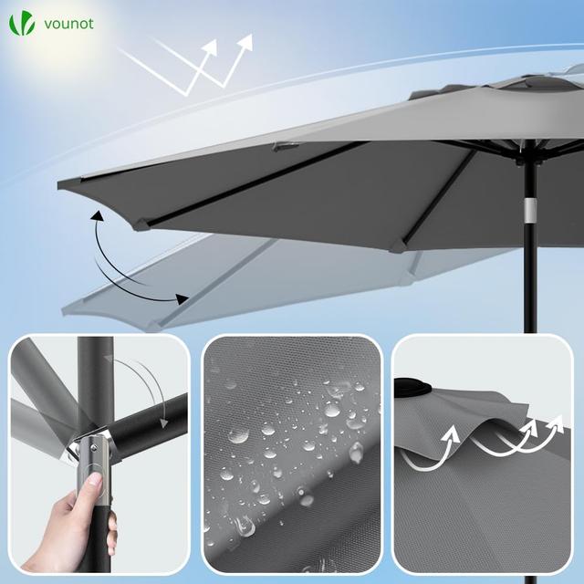 Parasol Jardin Inclinable 270cm - Protection UV