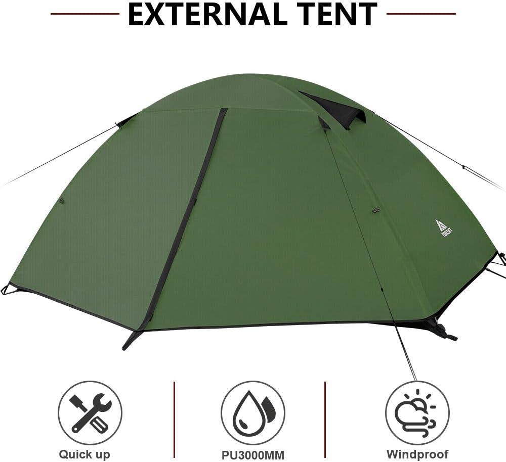 Tente Camping 2-4 Personnes Forceatt - Ultra Légère & Imperméable