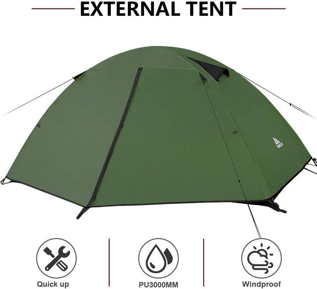 Tente Camping 2-4 Personnes Forceatt - Ultra Légère & Imperméable