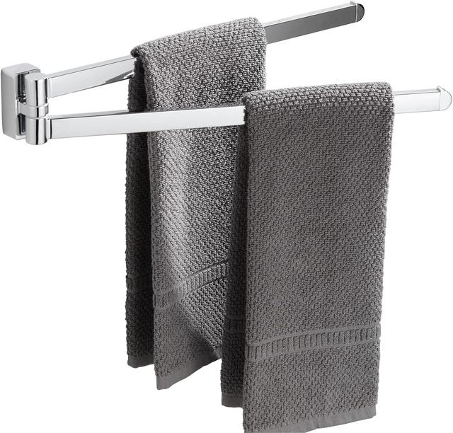Porte-Serviettes Pivotant BGL - Acier Inoxydable Chromé