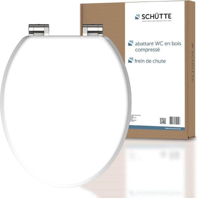 Abattant WC SchĂŒtte avec Frein de Chute - Blanc