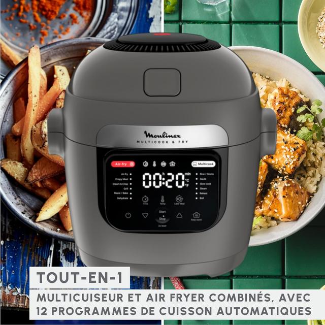 Moulinex Multicook & Fry - Multicuiseur Air Fryer 6L