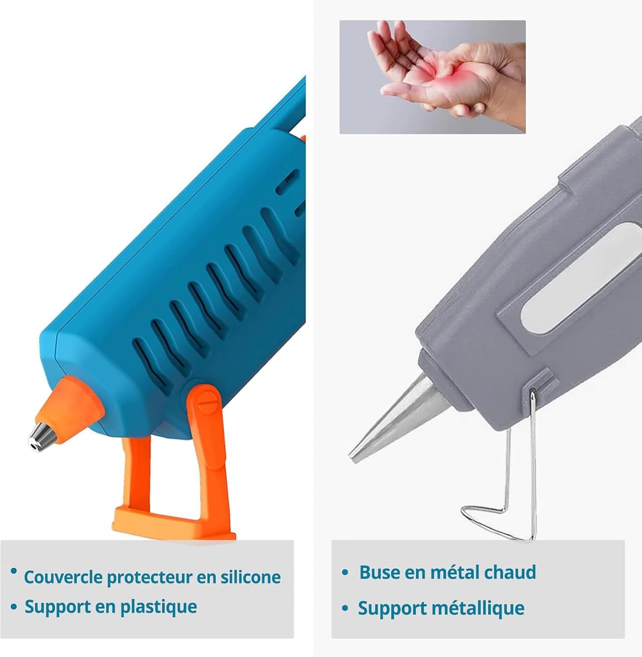 Pistolet à Colle Chaude 50W TILSWALL - 75 Bâtons Inclus