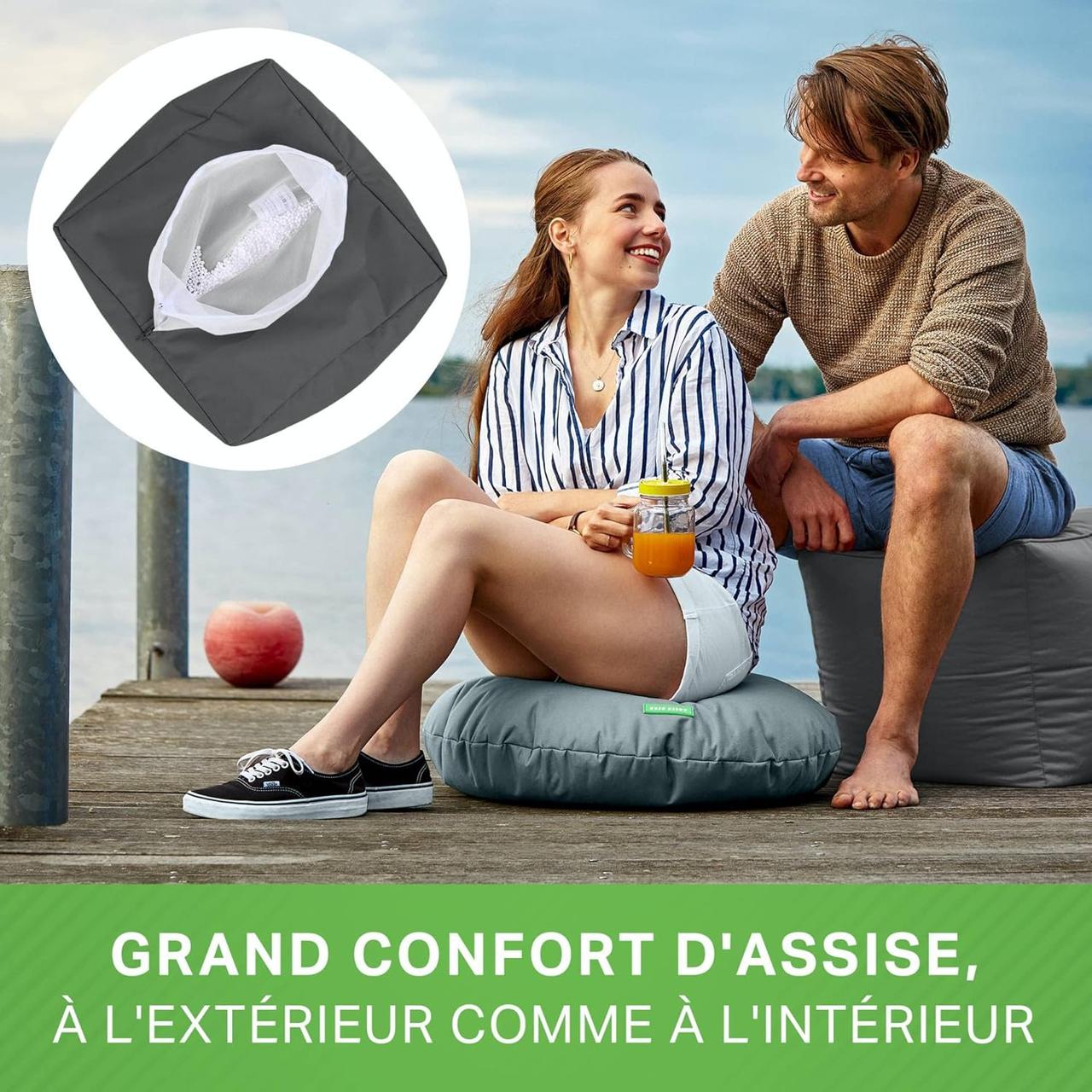 Pouf Tabouret Green Bean© 40x40x40cm