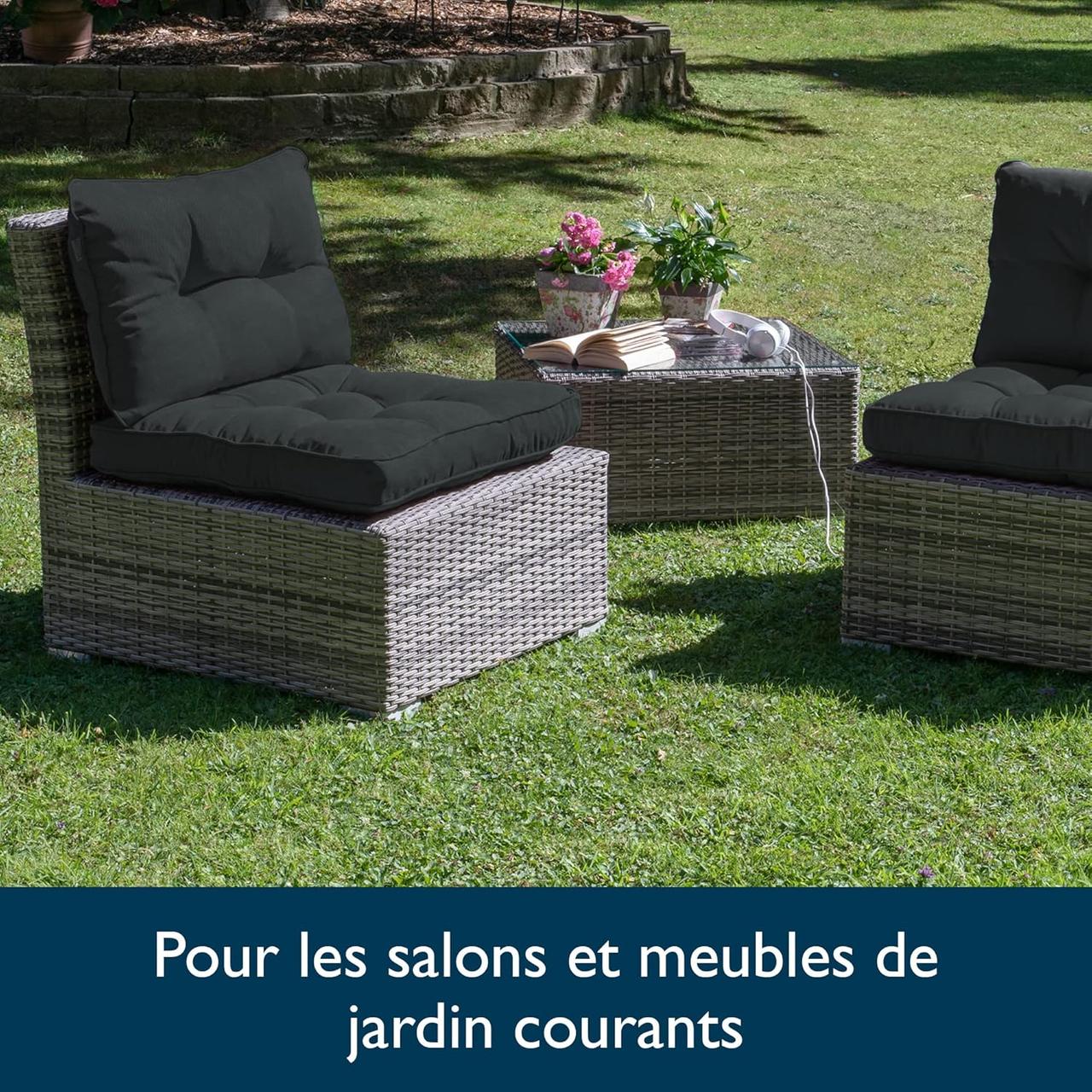 Coussin Jardin Extérieur Beautissu XLuna - 50x50x10cm