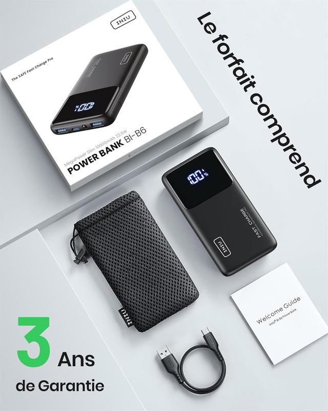 INIU Batterie Externe, 22.5W 10000mAh Power Bank