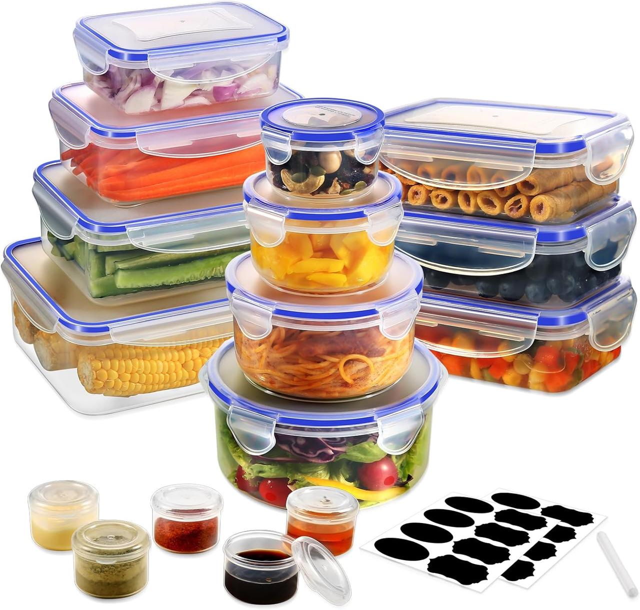 Boîtes Conservation Alimentaire YASHE - 32 Pièces