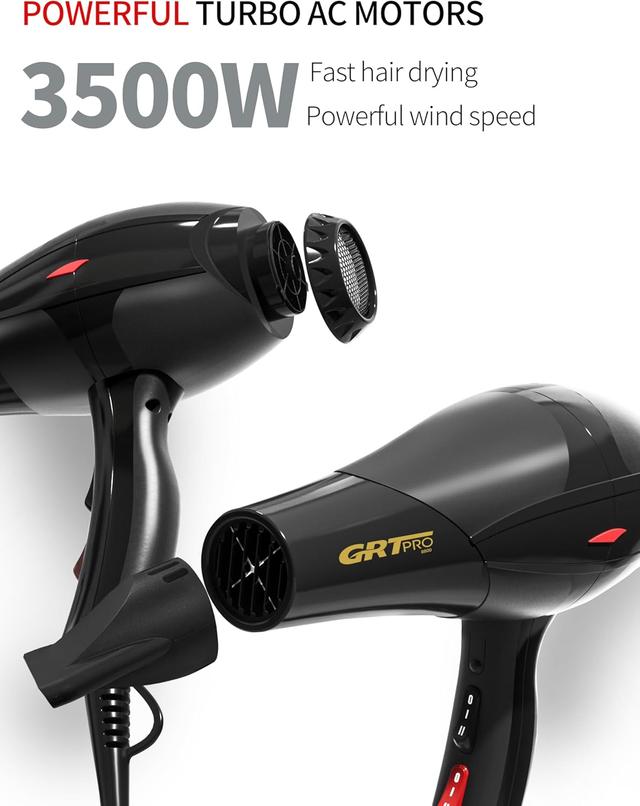 Sèche-Cheveux Professionnel 3500W Ionique