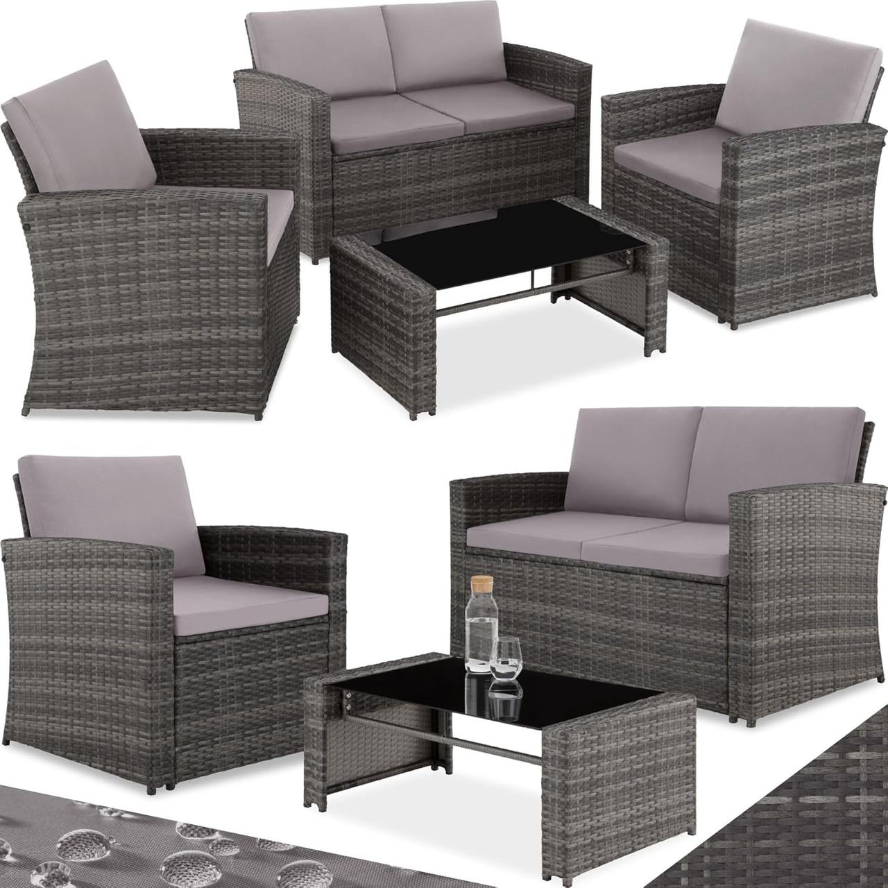 Salon de Jardin 4 Places TecTake®