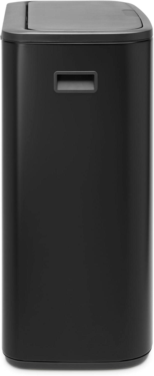 Brabantia Bo Touch Bin - Poubelle 2x30L Noir Mat