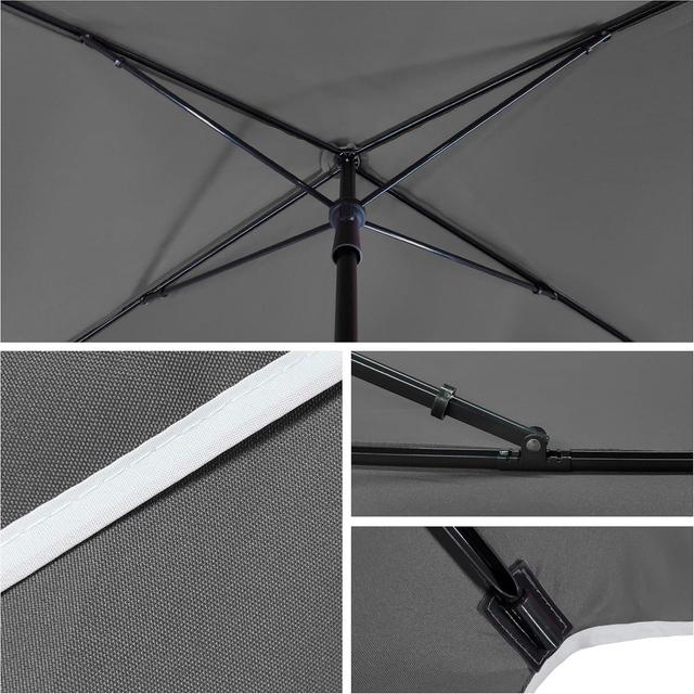 Parasol Rectangulaire Inclinable Vounot - 200x125cm