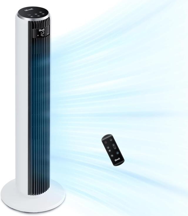 Ventilateur Colonne LEVOIT Silencieux - 7.9m/s - Télécommande