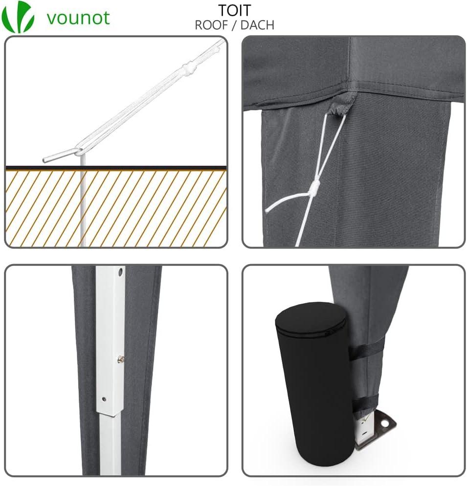 Tonnelle de Jardin VOUNOT 3x3m
