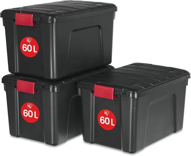 Boîtes de Rangement Iris Ohyama 60L - Lot de 3