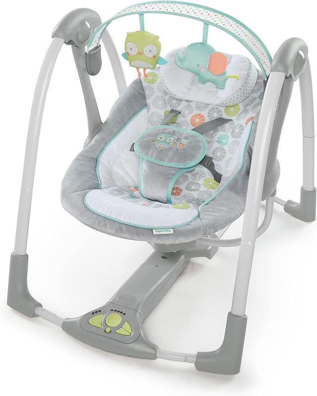 Balançoire Bébé Ingenuity Swing 'n Go - Hugs & Hoots
