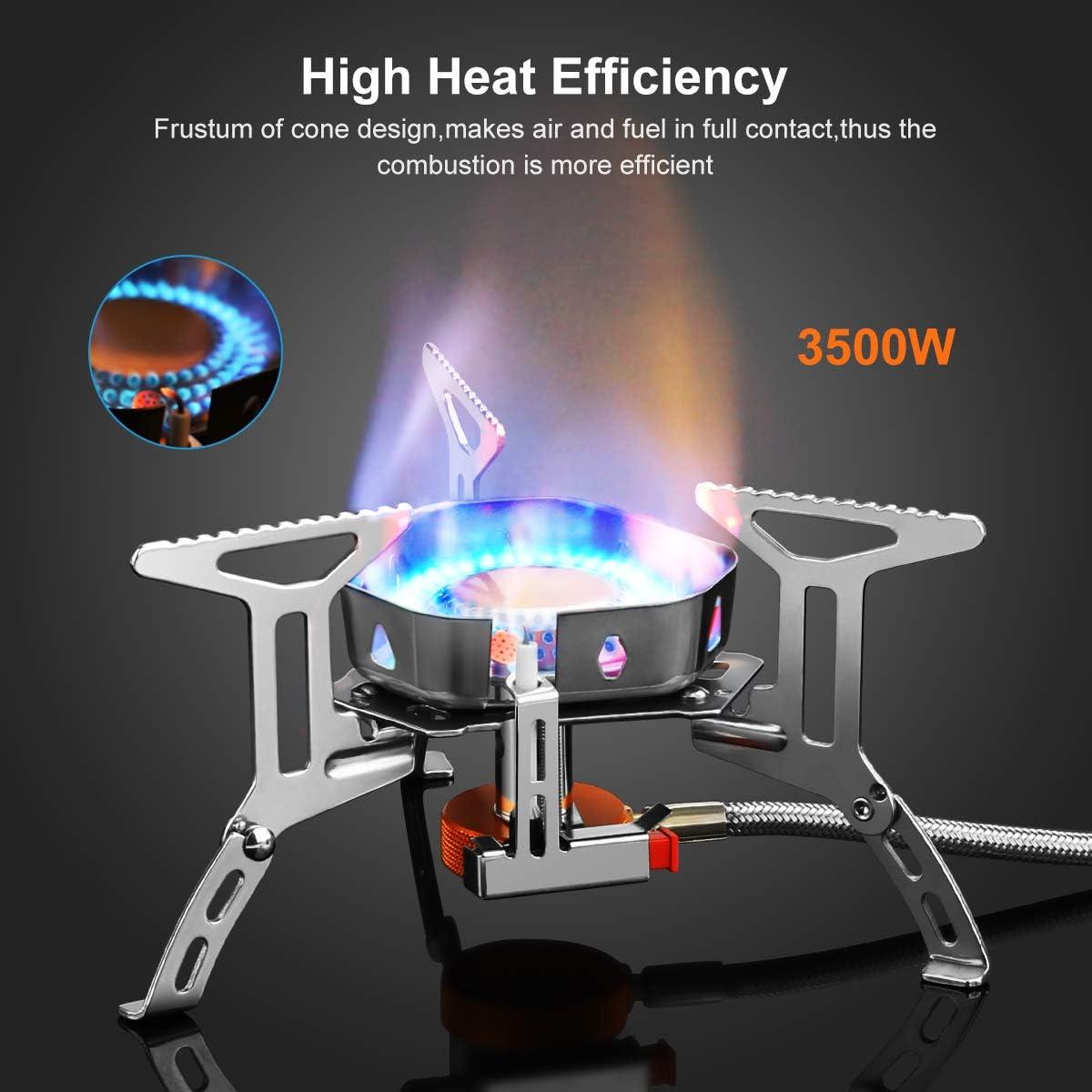Réchaud Camping 3500W Awroutdoor - Pliable et Anti-Vent