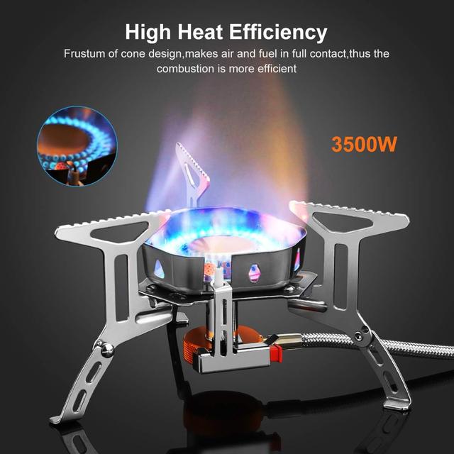 Réchaud Camping 3500W Awroutdoor - Pliable et Anti-Vent