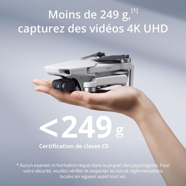 DJI Mini 4K Drone: caméra 4K UHD, léger et compact