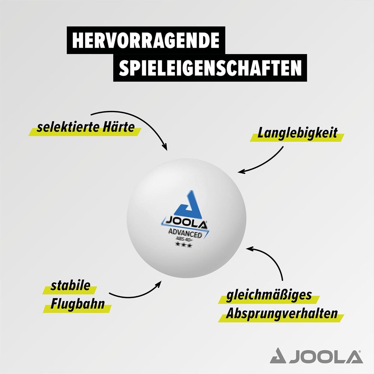 Balles de Ping-Pong Joola 3 étoiles - Pack de 15
