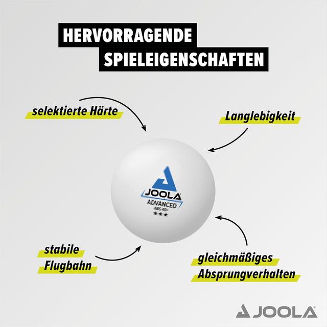 Balles de Ping-Pong Joola 3 étoiles - Pack de 15