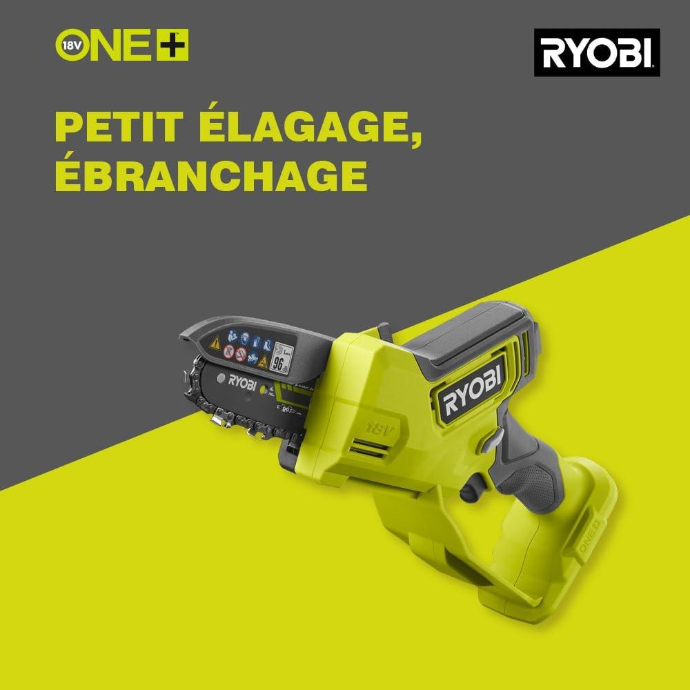 Élagueuse RYOBI 18V - Sans Fil - Puissante et Légère