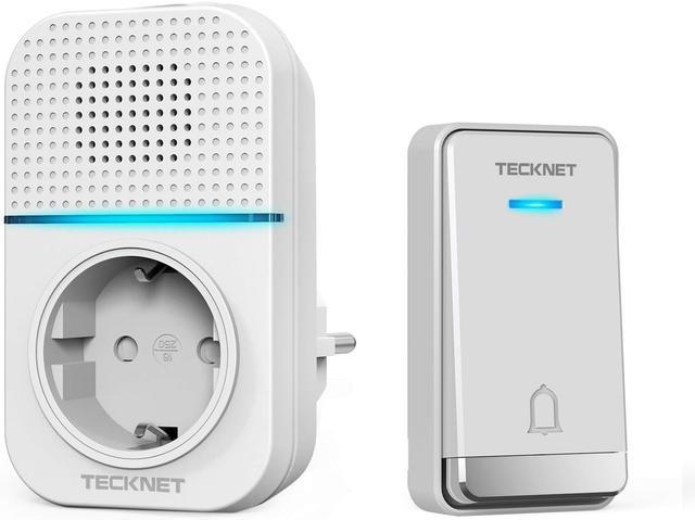 Sonnette Sans Fil TECKNET 400m - Carillon Electronique IP65