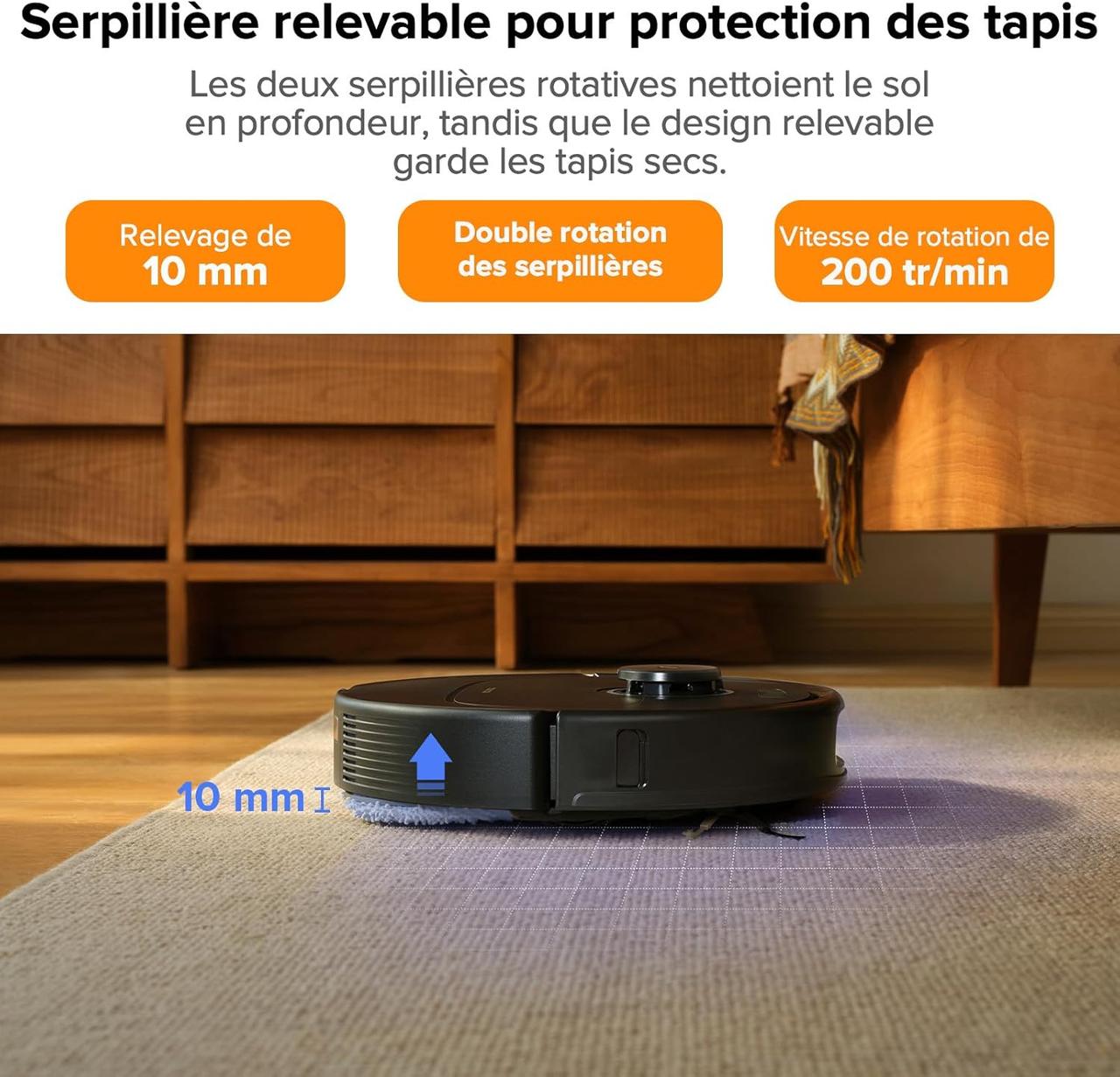 Roborock Qrevo Pro Aspirateur Robot Laveur Intelligent