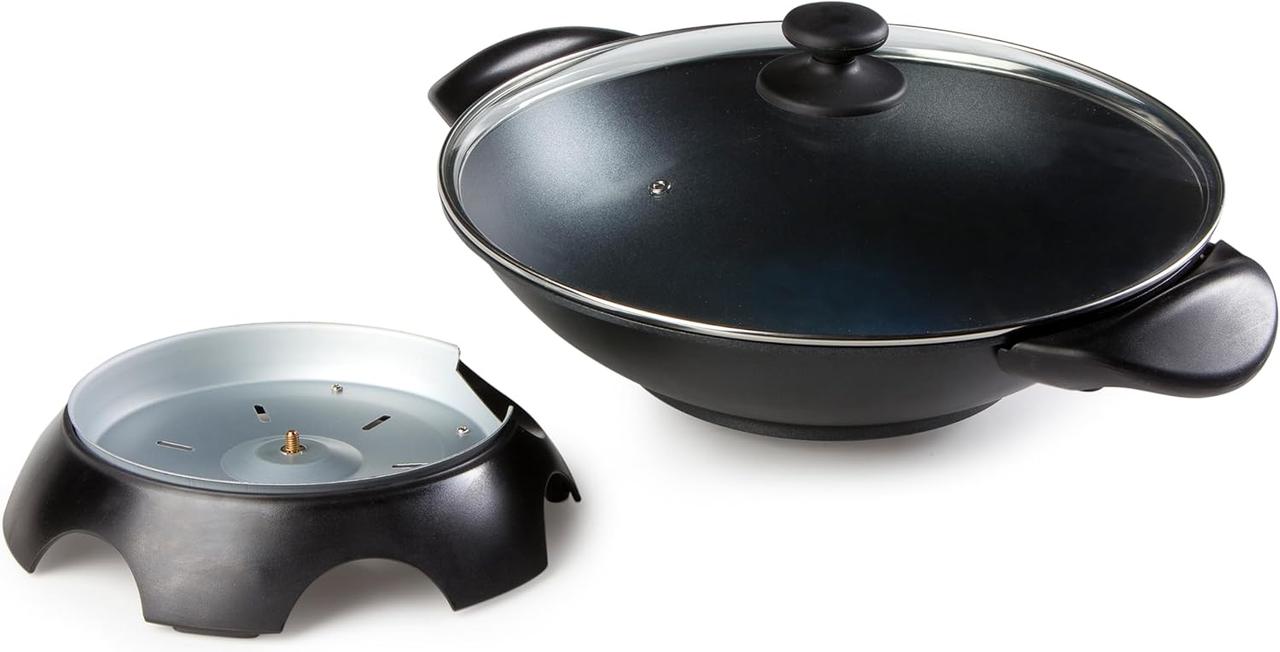Wok Electrique Domo DO-8708W 5L - Cuisson Saine & Rapide