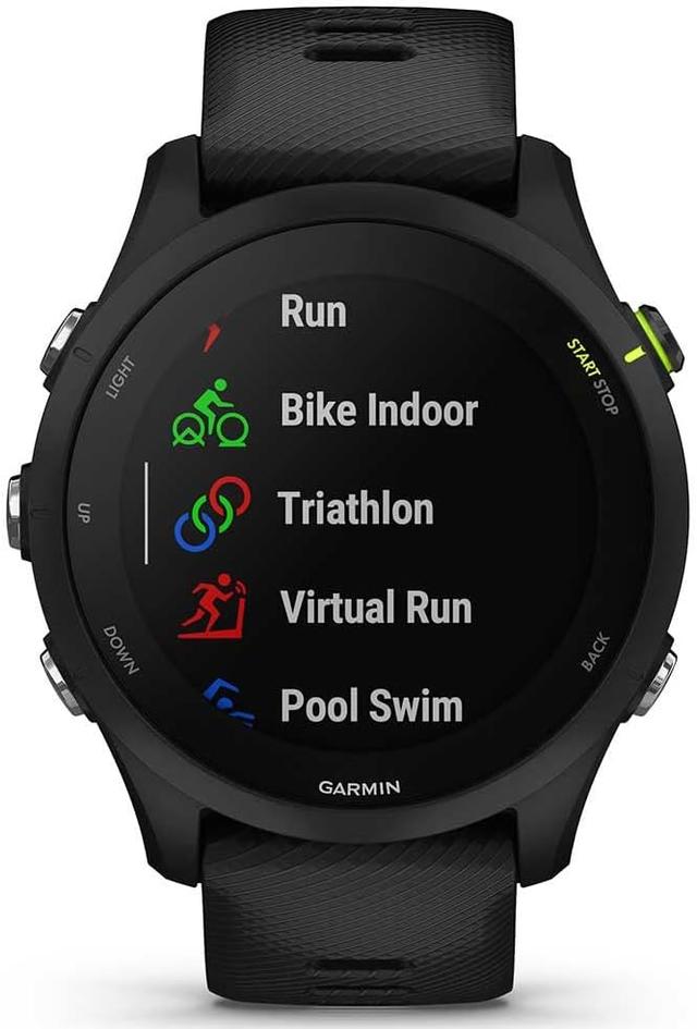 Garmin Forerunner 255, Music - Montre GPS Multisports connectée de Running – Noire – Boitier 46 mm